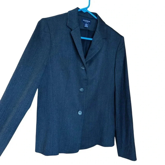 Ann Taylor Women’s Wool Stretch Blazer Gray Sz 8 - Picture 2 of 5